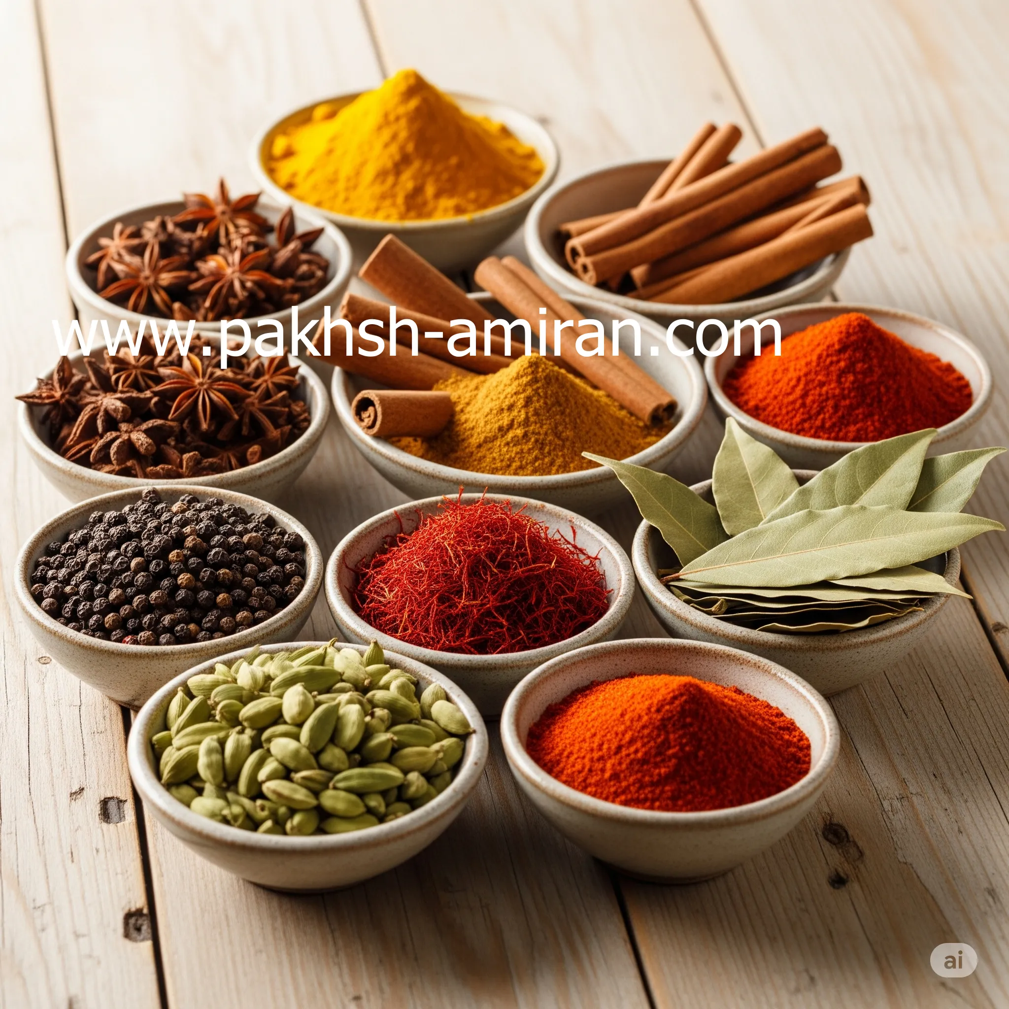 امیران پخش مواد غذایی و ادویه جات با پودرهای خوراکی متنوع در جنوب غربی ایران